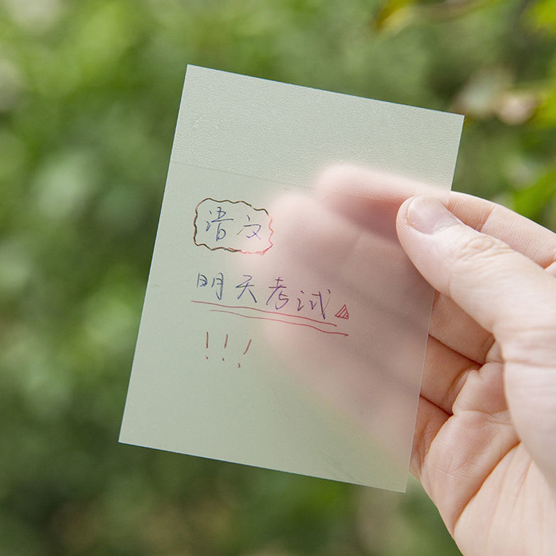 Picture of Transparent sticky note student note note note stickers tearable simple note paper ins note stickers N times note note