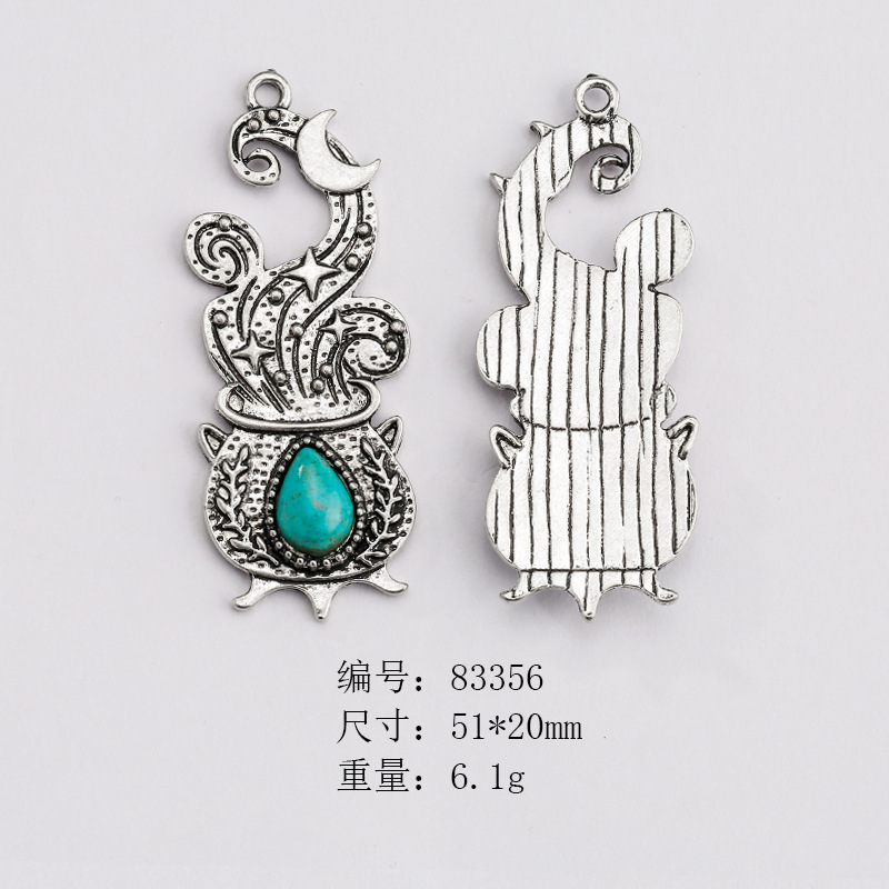 Picture of Cross-border Hot Selling European and American Style Vintage Native American Neajo Pine Stone Jewelry Accessories Imitation diy Pendant
