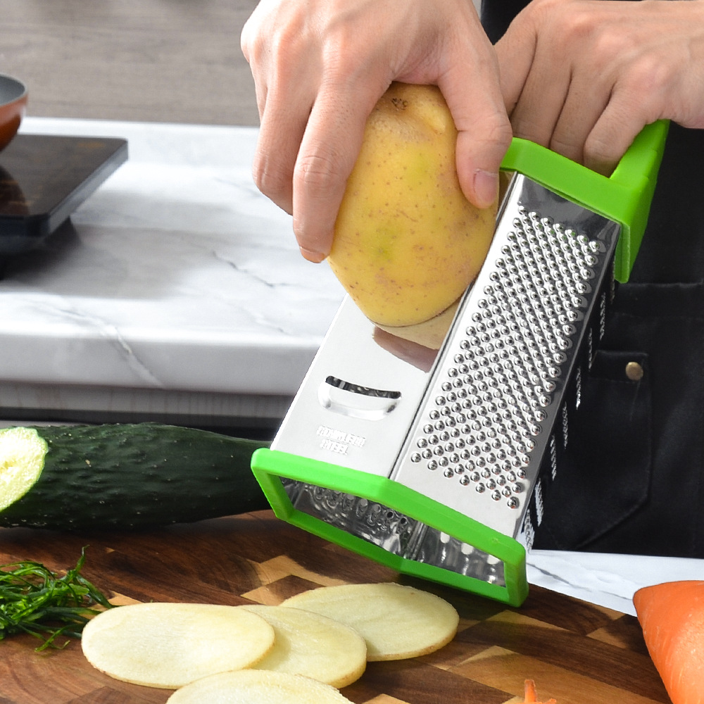 Picture of Wholesale stainless steel grater daily kitchenware six-sided planer potato radish cheese grater multifunctional vegetable cutter