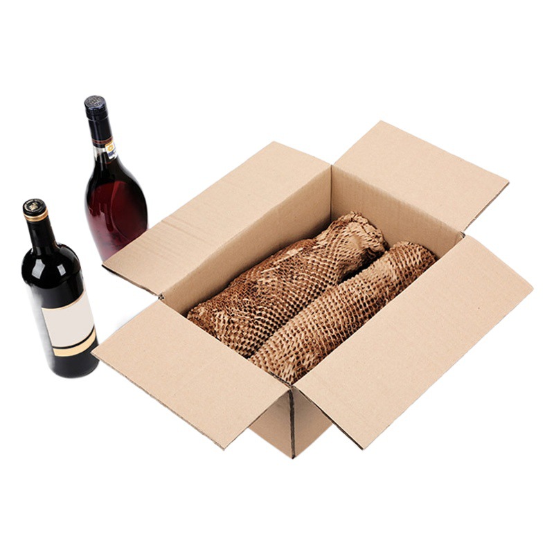Honeycomb Paper Roll 80g Honeycomb Cushioning Packaging Paper Manufacturer Wholesale Ceramic Jewelry Glass Tear-Off Grid Floral Art Paper