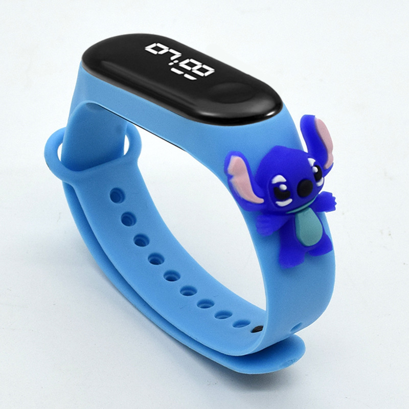 Picture of Live Hot Selling Primary School Students' Anime Bracelet LED Sticker Doll Electronic Watch Boys and Girls Waterproof Touch Watch