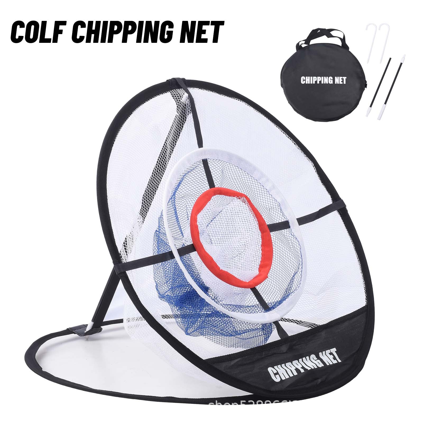 Golf Practice Net Indoor Cutting Rod Net Round Practice Net Collection Net Cutting Ball Practice Supplies Simple Folding