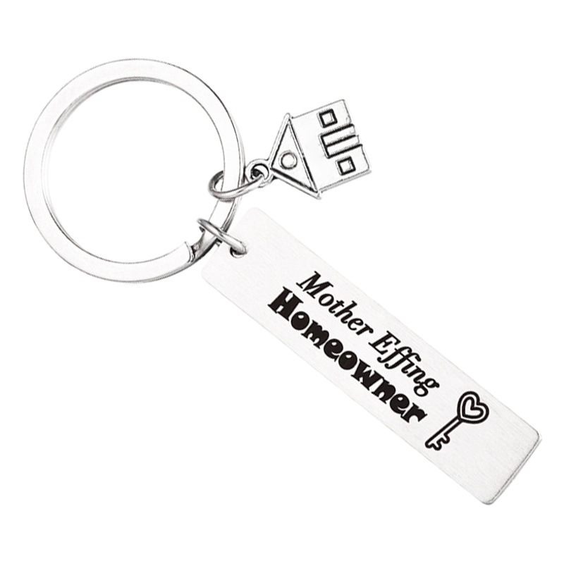 New Hot-Selling Stainless Steel Keychain New Home 2025 New House New Home Friend Gift Wholesale