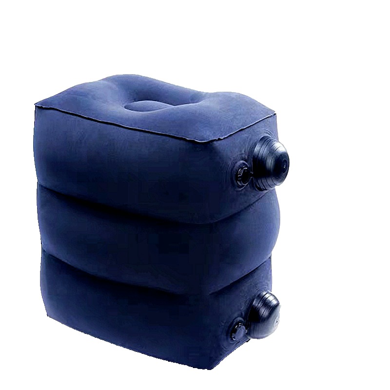 Picture of Two-layer three-layer inflatable footrest car rear filling inflatable stool travel aircraft high-speed rail rest foot pedal cross-border