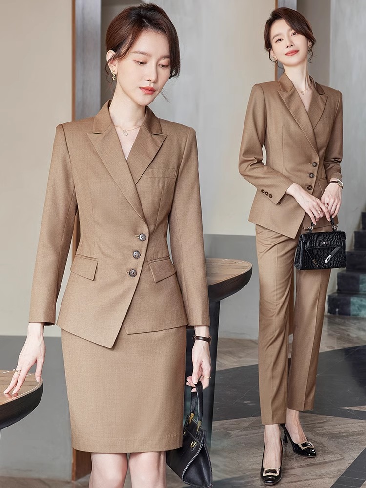 Formal Suit Women's High-End Suit Business Professional Suit Jacket Women's Top Workplace Elegant Fashion