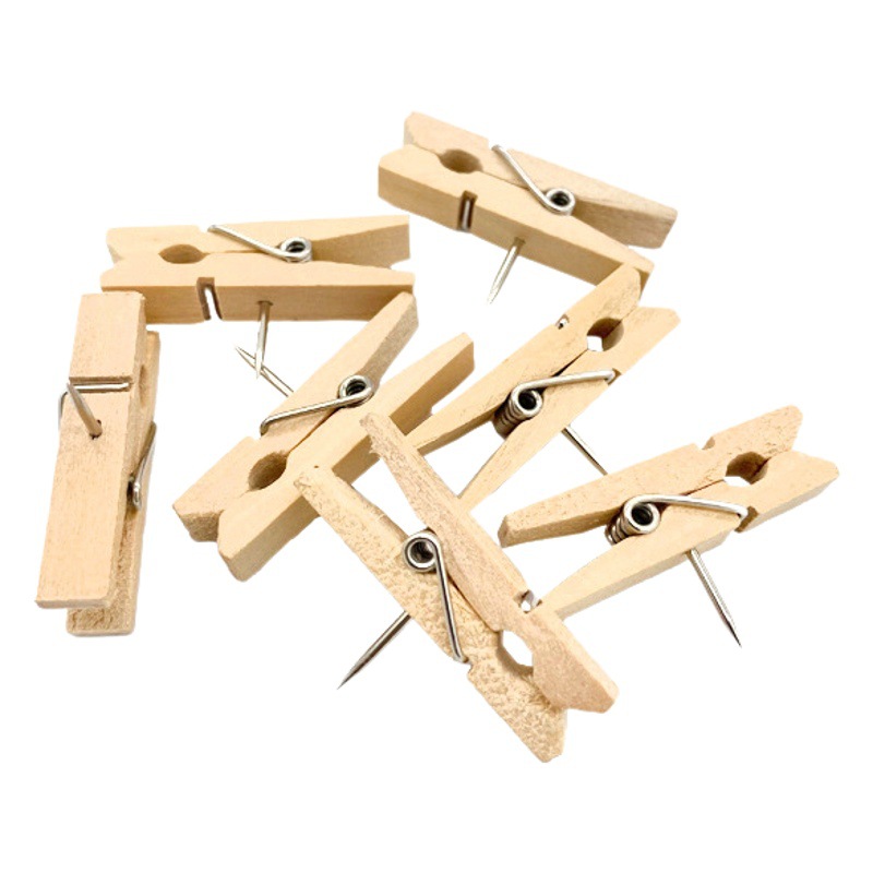 50 pieces of pushpin clip creative pushpin with clip photo clip trembles ins Net red message board clip pushpin