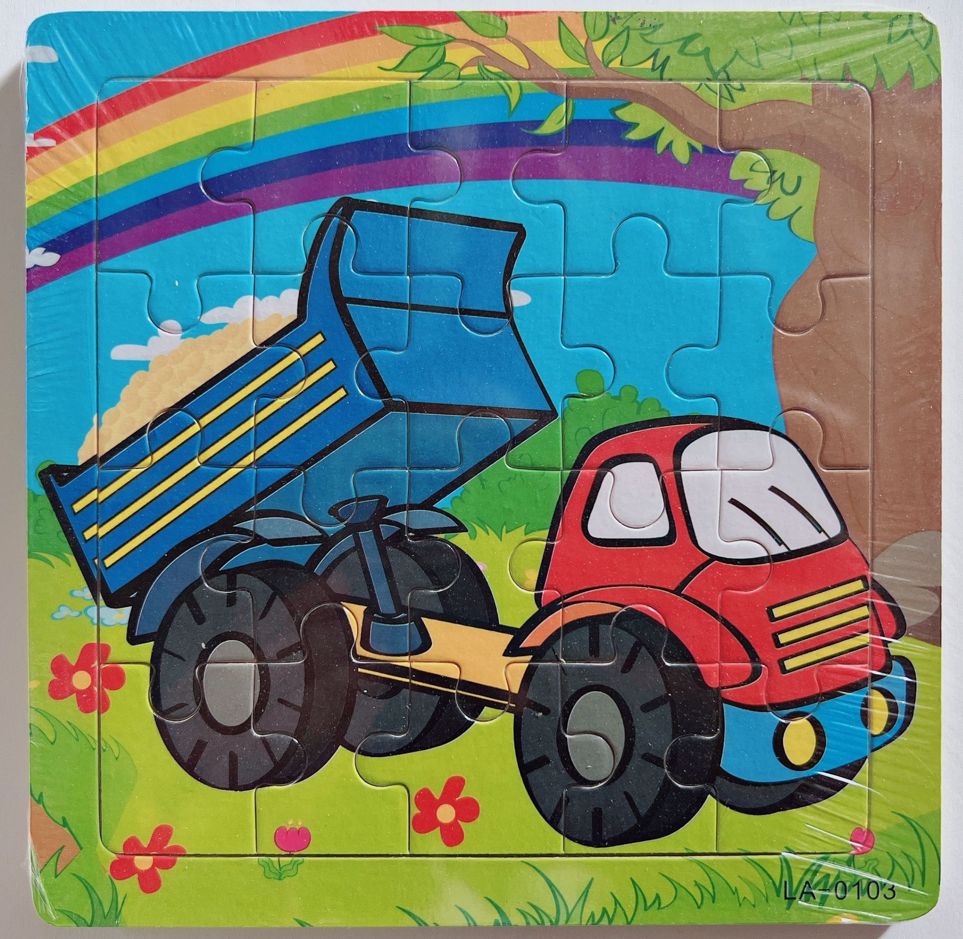 Picture of 20 Pieces of Wooden Kidsren's Intellectual Toys, Wooden Puzzles, Cartoon Animals, Street Stall Toys, Factory Direct Supply