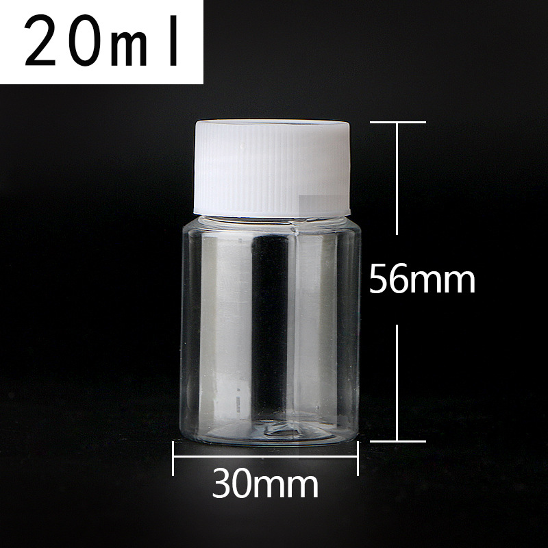 Picture of 30 50 100ml Transparent Plastic Bottle Medicine Bottle Capsule Bottle Pet Sub-Bottle Wide Mouth Bottle Health Care Product Bottle