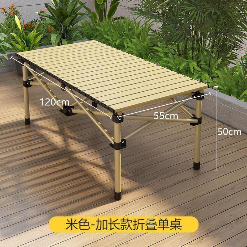 Picture of Outdoor Table and Chair Set Folding Table Portable Backrest Leisure Art Sketch Multifunctional Moon Chair Travel Folding Chair