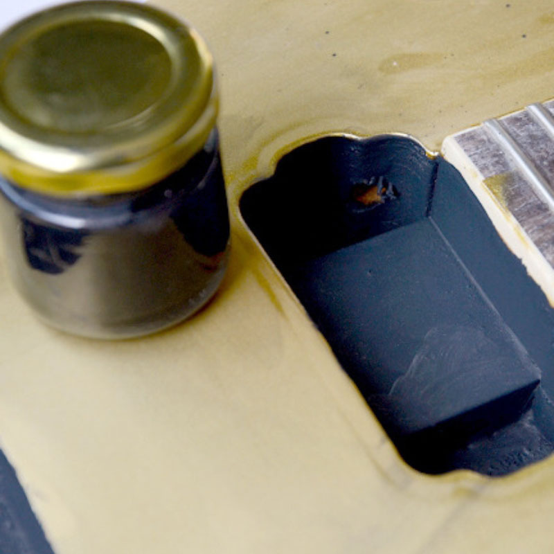 Graphite shielding paint conductive paint electric guitar electric bass internal noise reduction electromagnetic shielding paint conductive paint 35ml