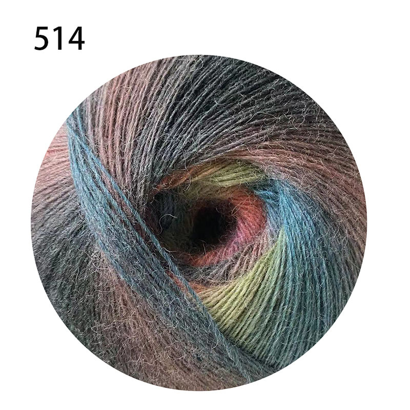 Picture of 1000 m Magic Ball Rainbow Wool Wool Wool Hand-Woven Crochet Shawl Hat Scarf Coat Coarse Baby Wool Ball