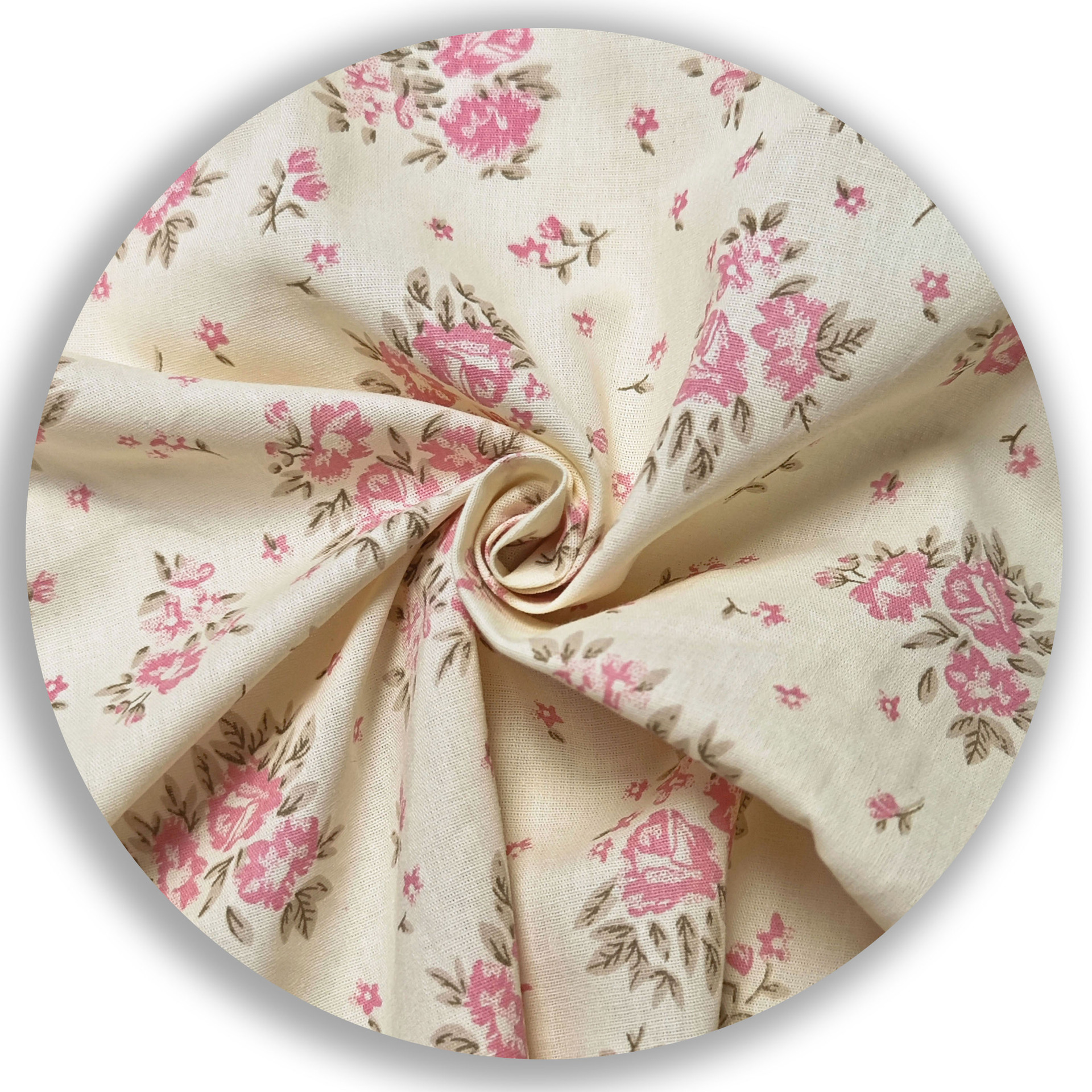 Picture of Spring and Summer Cut Flower Fabric Small Fresh Polka Dot Gypsophila Jacquard Plant Print Dress Children's Clothing Home Boutique