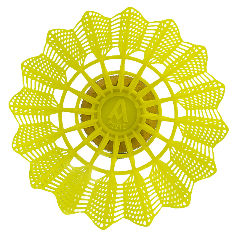 Picture of Deli F2212 Anginette Badminton 6 Pack Nylon Color Training Badminton (White + Yellow)