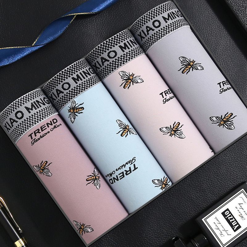 Looking for a factory on the new men's underwear strip four-angle boxer youth underpants waist breathable antibacterial seamless men's underwear