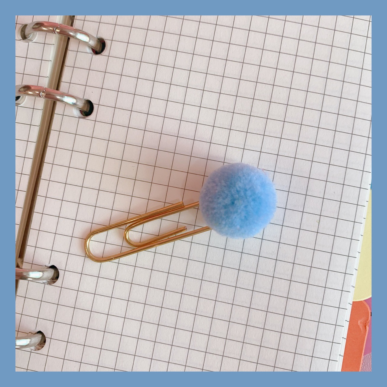 Picture of Japanese cute creative metal paper clip bookmark color candy wool ball pin student office supplies stationery