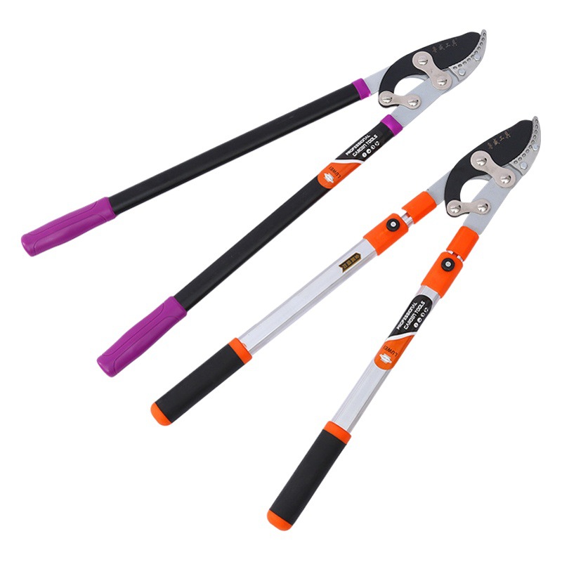Luwei tools high branch shears garden fruit tree pruning shears garden coarse branch shears garden greening tools telescopic fruit branch shears