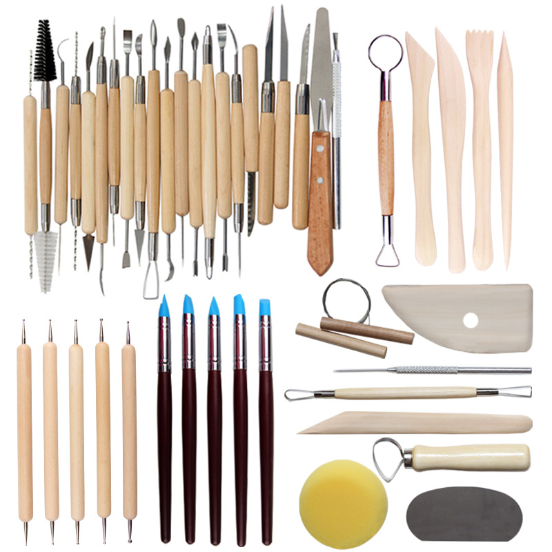 Picture of Cross-border clay sculpture ceramic art Clay Clay scraper multi-purpose stainless steel pellet Rod carving clay tools wholesale