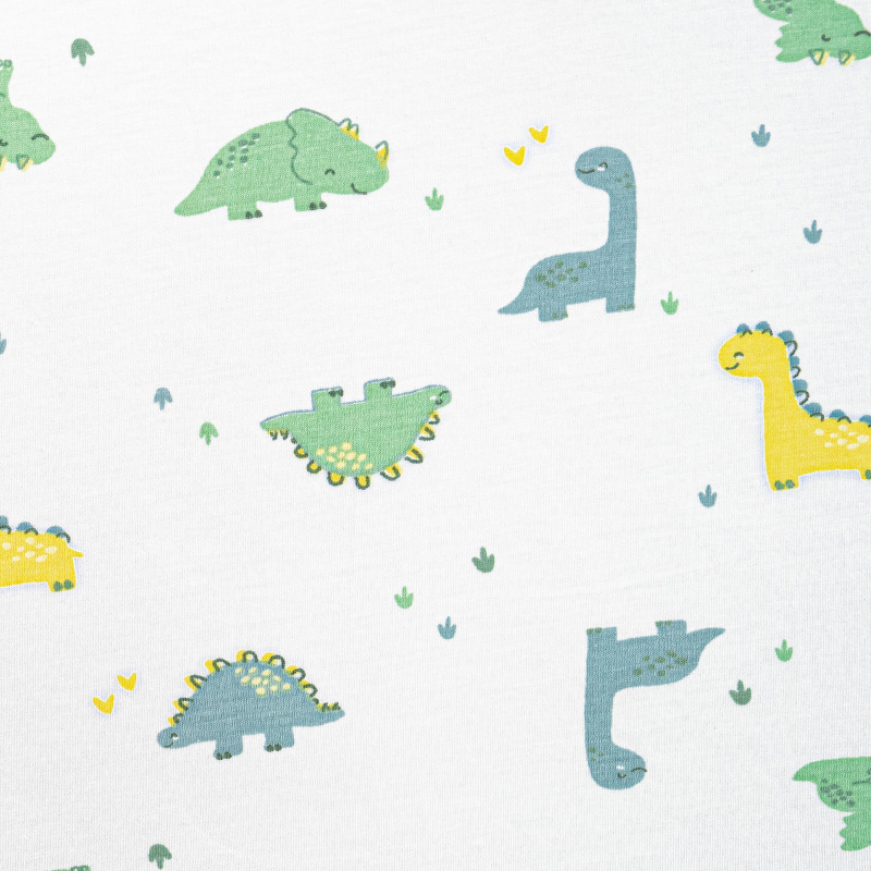 Picture of Bamboo Cotton Jacquard Printed Fabric Baby Summer Anti-Mosquito Jumpsuit Bamboo Fiber Fabric 70 Bamboo 30 Cotton Jersey