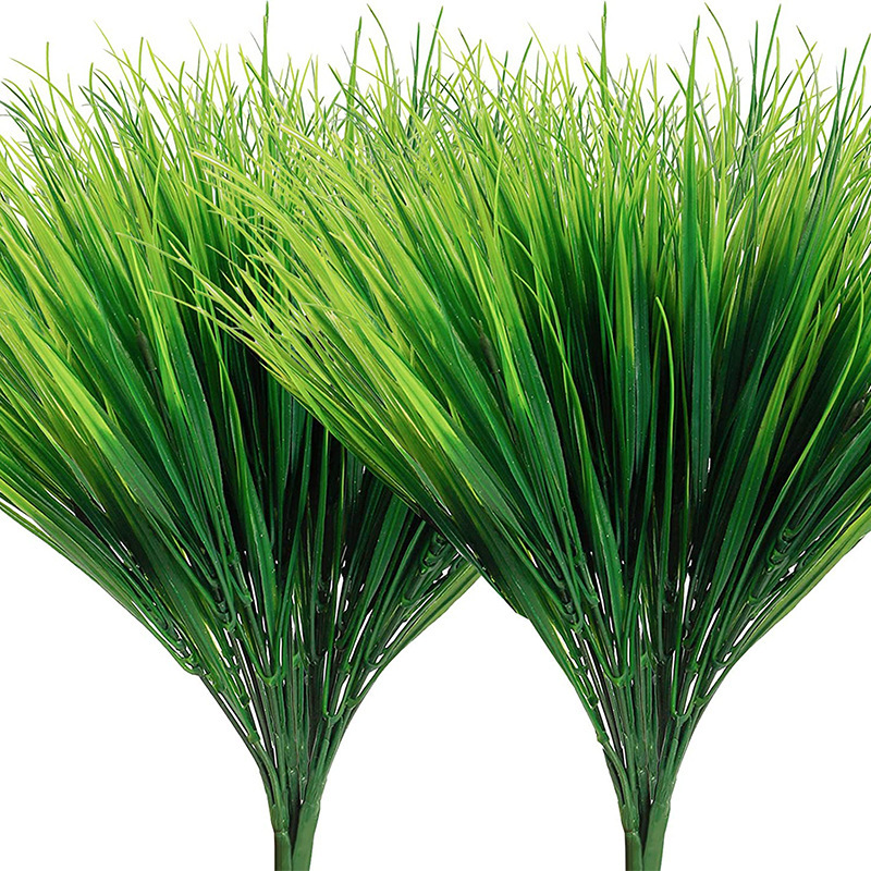 Picture of Cross-border artificial green plant 7 fork plastic flower spring grass rosemary stem Persian Fern eucalyptus inside and outside decorative partition plug