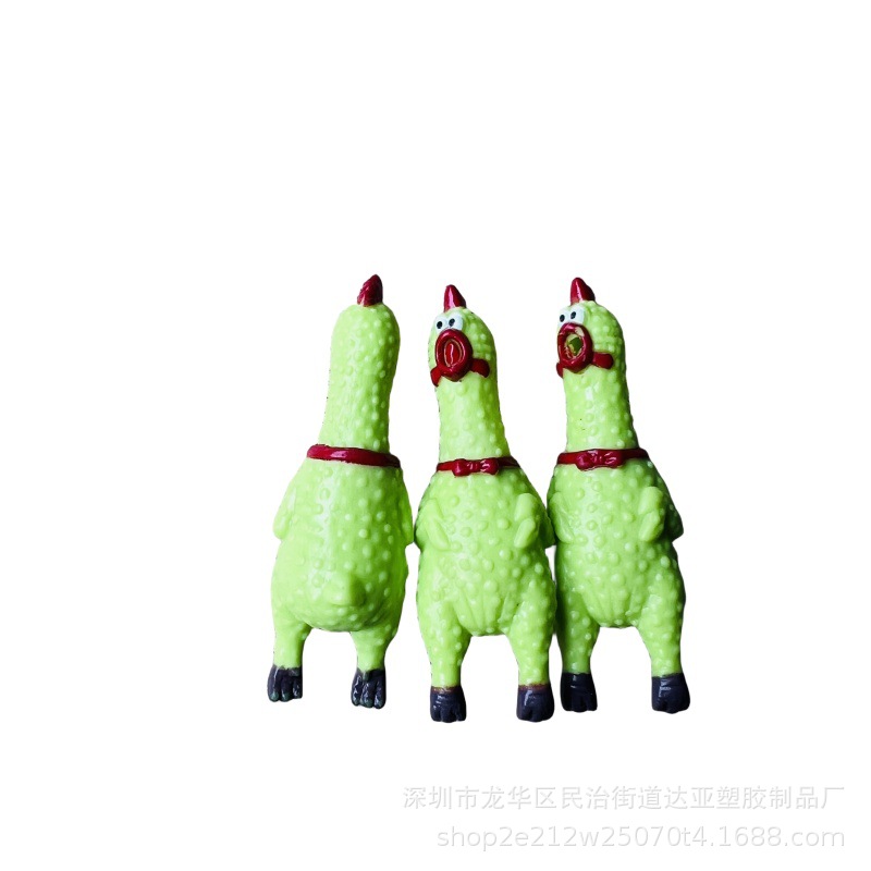Picture of Mini Vocal Chicken Cuckoo Chicken Crowd Chicken Keychain Mobile Phone Rope Hanging Chicken Doll Couple Bag Pendant