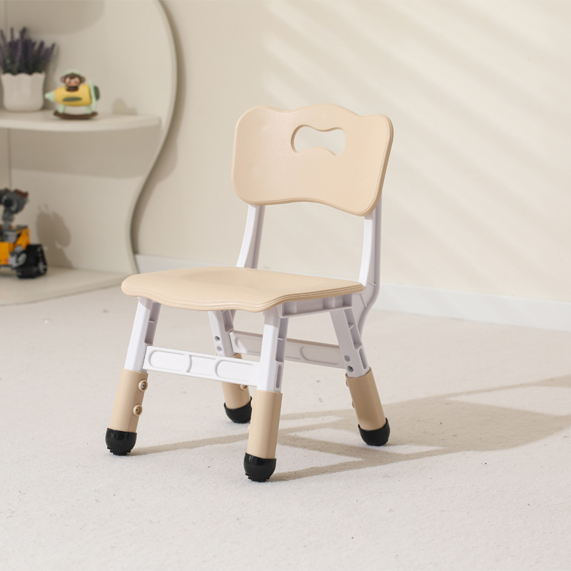 Cross-border Factory Children's Chair Backrest Chair Home Liftable Thickened Plastic Chair Early Education Training Baby Learning Chair