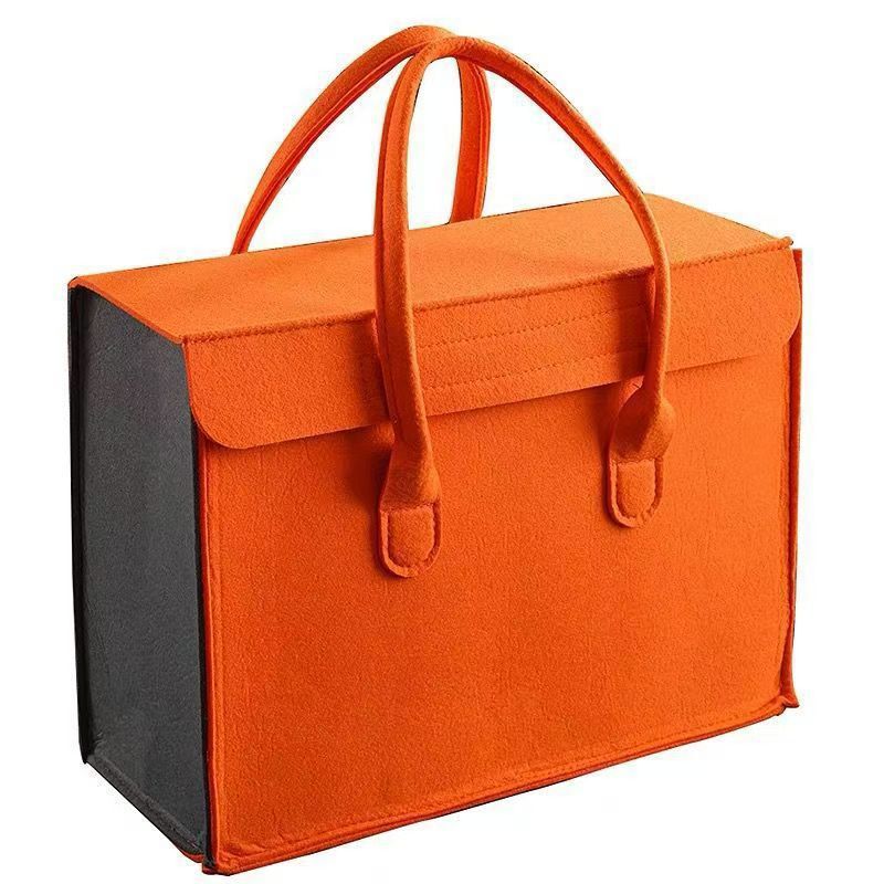Manufacturer Wholesale Felt Handbags, Simple Gift Bags, Solid Color Simple Tote Bags, Hand-Carry Bags, Can Accept Urgent Orders for Cross-Border Shipping