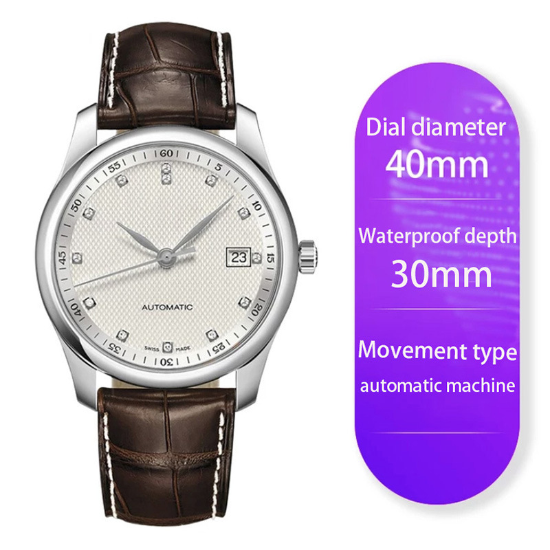 Picture of High-Quality Watch Famous Craftsman Classic Three-Hand Fashion Ultra-Thin Steel Band Fully Automatic Mechanical Watch Men's Danaleno Watch