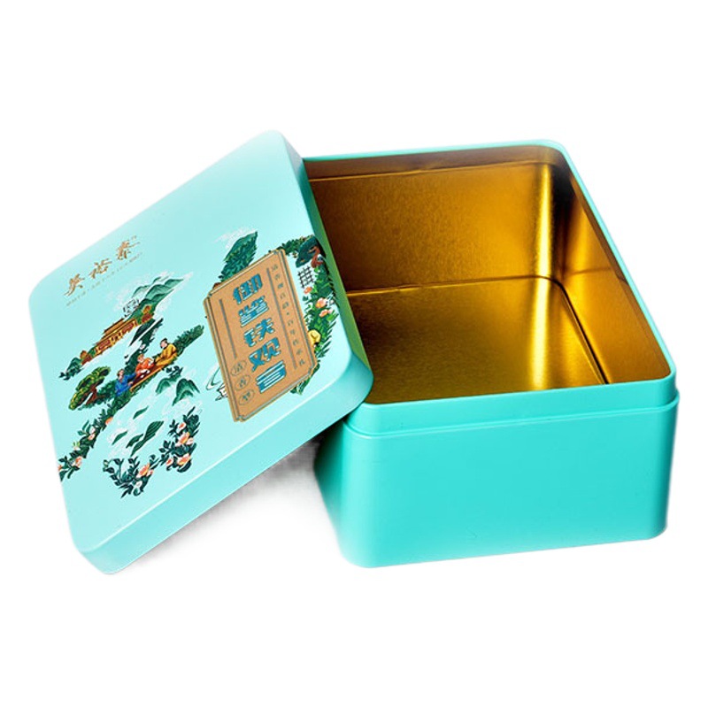 Tea iron box manufacturer customized teabag tea black tea Tieguanyin tea tinplate metal packaging iron can Wholesale
