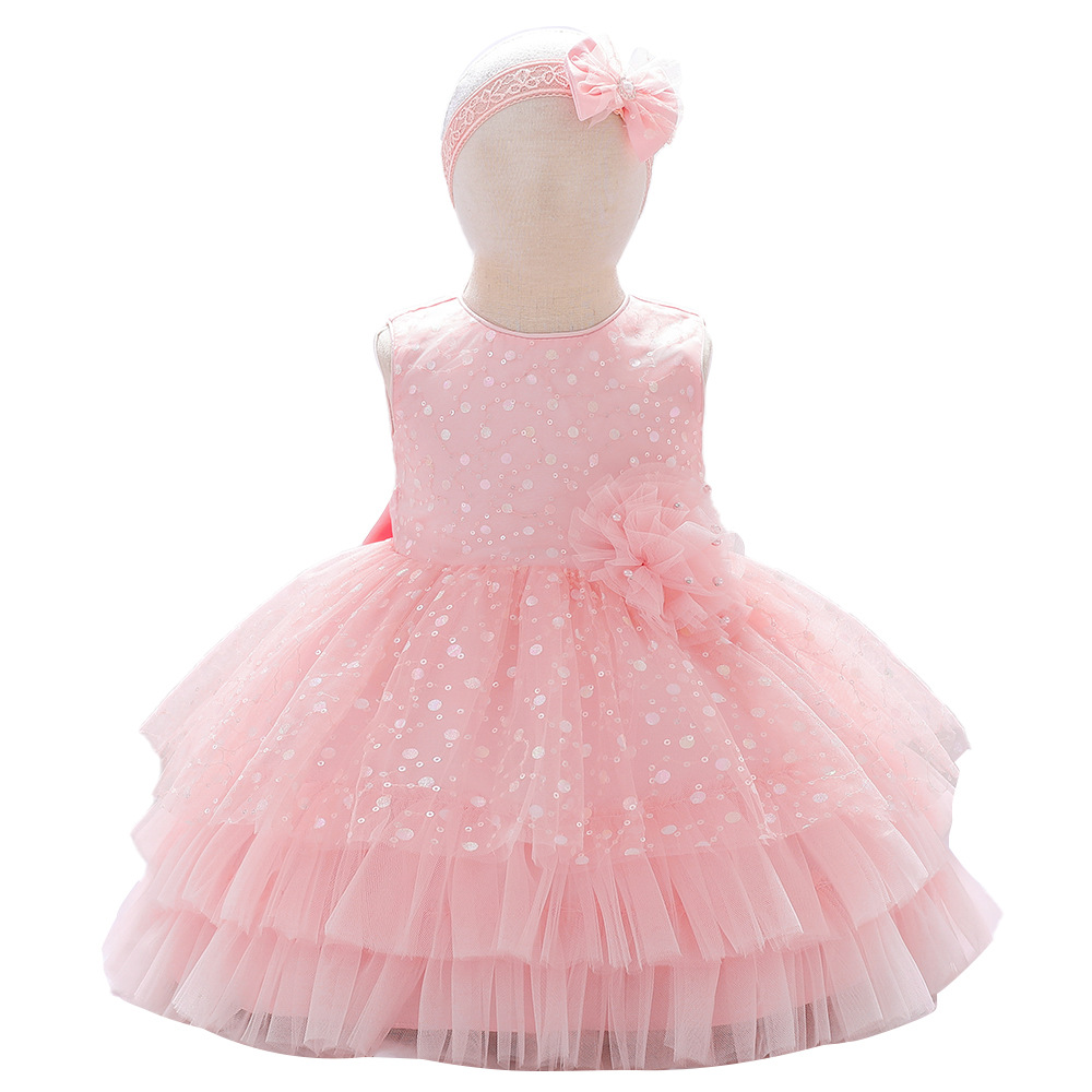 Picture of New Children's Clothing Baby's Dress Children's Princess Dress One-year-old Girl's Poured Skirt Children's Kindergarten Dress