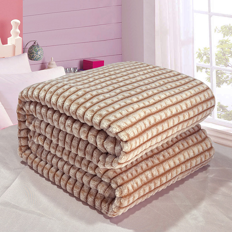 Picture of Milk fleece blanket office nap coral fleece blanket flannel children's small blanket summer air conditioning blanket wholesale