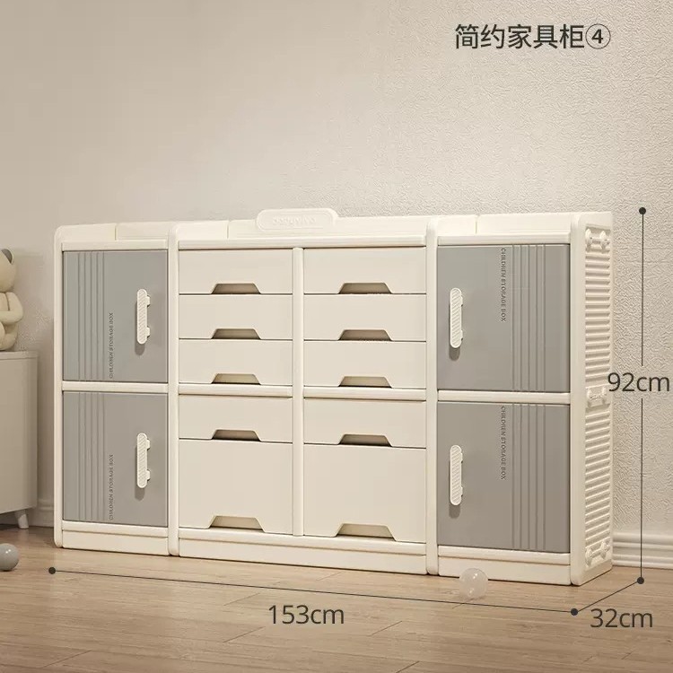 Picture of babyviva Children's Storage Cabinet Multi-layer Drawer Type Baby Wardrobe Household Baby Toy Organizer Box Storage Cabinet