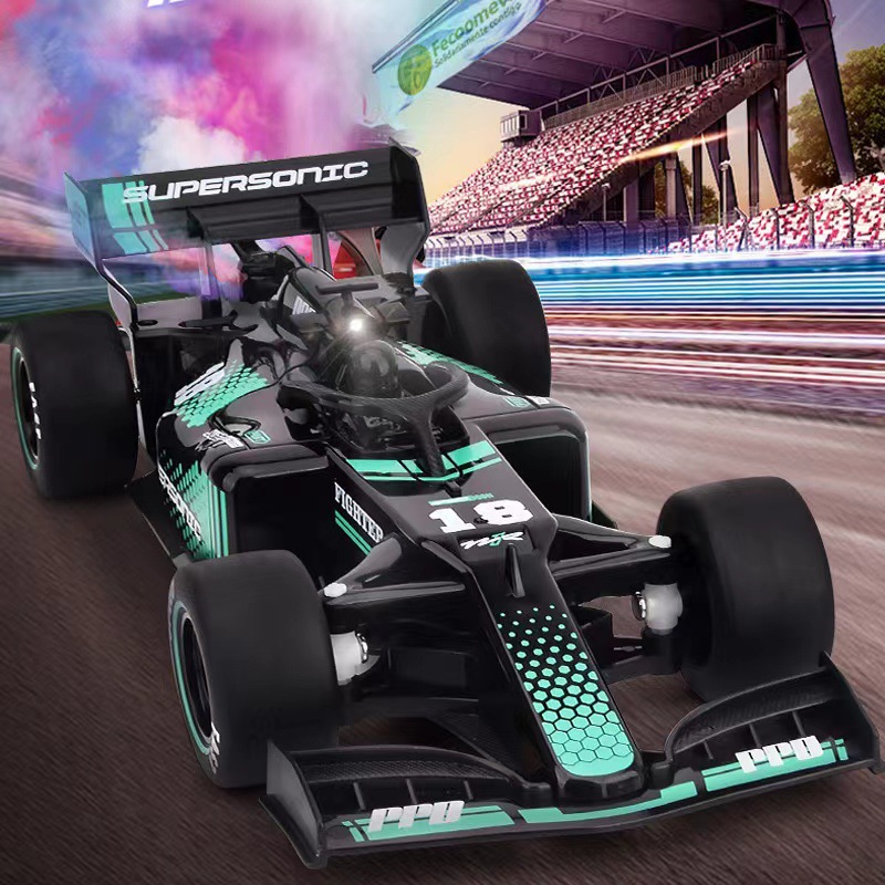 Picture of Remote control car Formula F1 high-speed racing rechargeable sprayable electric drift car children's toys gifts wholesale