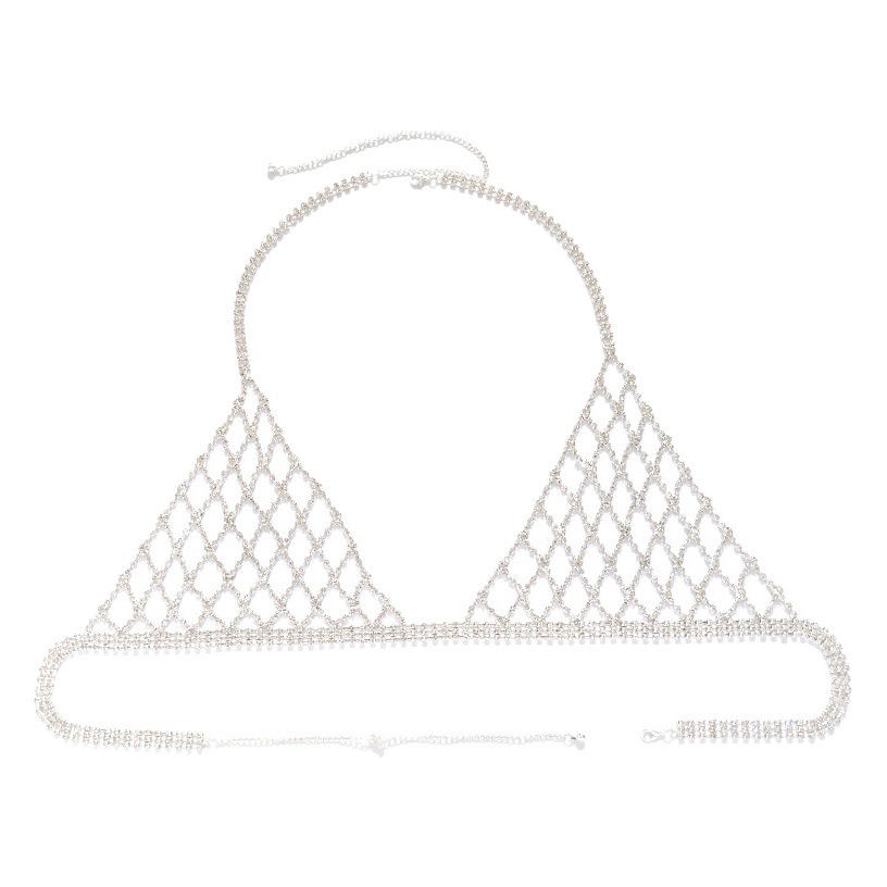 European and American Cross-border Bikini Chest Chain Jewelry Summer Beach Vacation Swimwear Accessories Nightclub Sexy Body Chain for Women