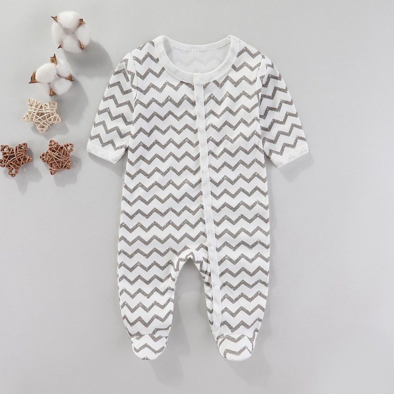 Picture of Baby's jumpsuit cotton newborn clothes spring and autumn and summer children's climbing clothes for newborn babies ha clothes class a monk clothes