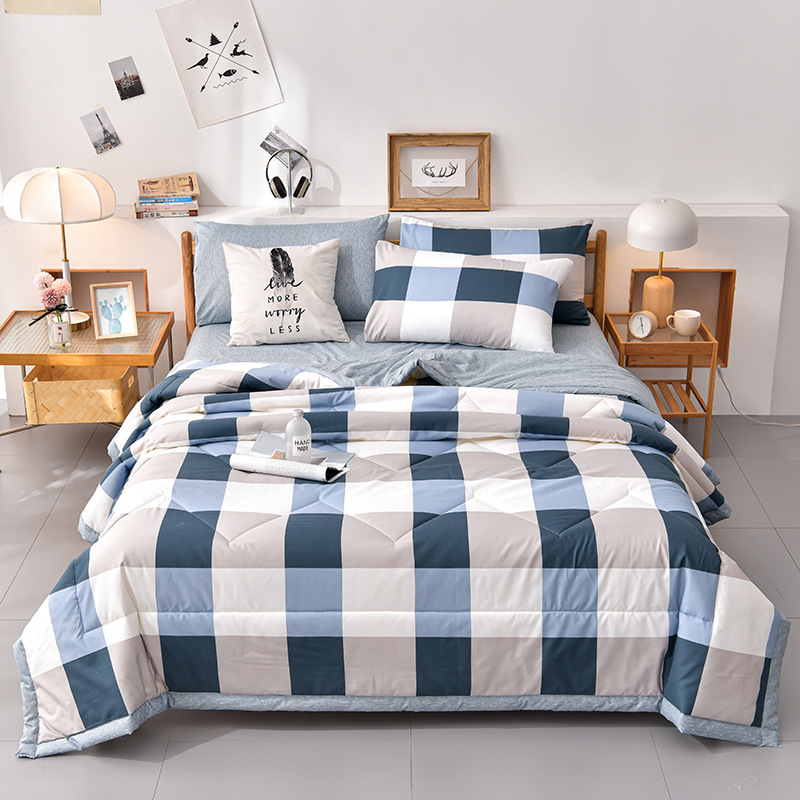 Picture of Air-Conditioning Quilt, Summer Cool Quilt, Thin Single and Double Washed Cotton Summer Quilt, Gift Box, Kidsren's Quilt, Sales Quilt, Machine Washable