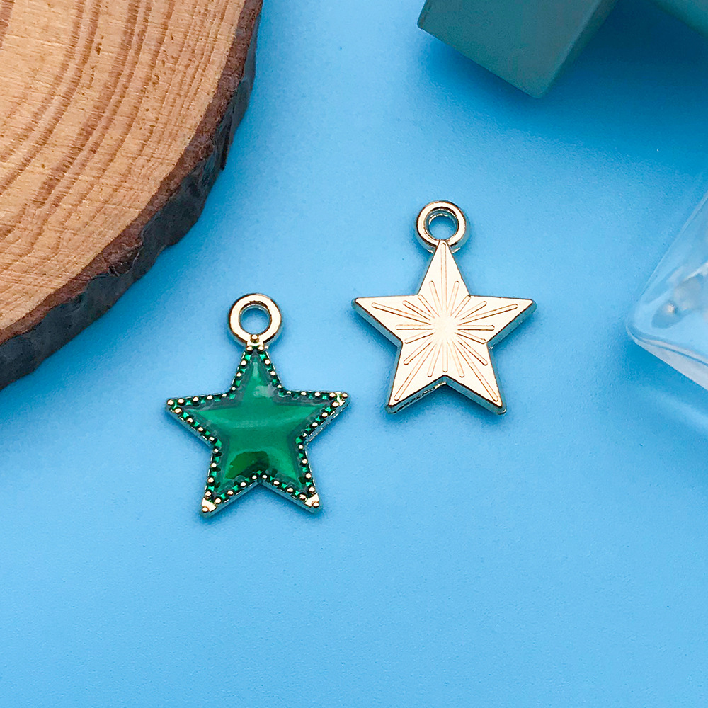 Picture of Mix 30 Color Cartoon Creative Drop Oil Jewelry Zinc Alloy Pendant DIY Earrings Necklace Pendant Jewelry Accessories