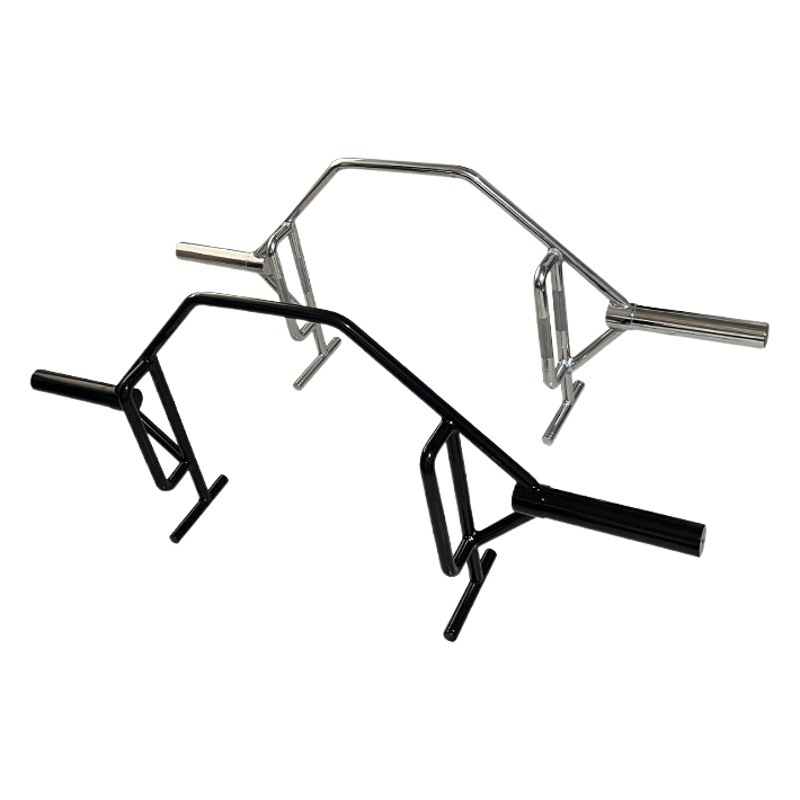 Open-Loop Barbell Bar for Home Gym Weightlifting, Universal Open-Loop Large-Hole Fitness Barbell Made of High-Carbon Steel
