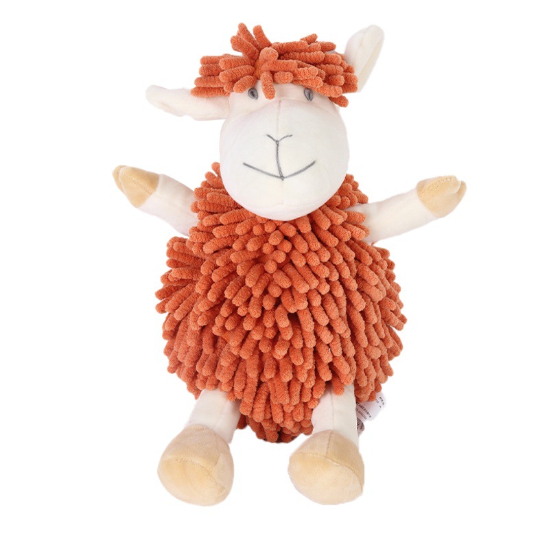 Cartoon Lamb Chenille Hand Wipe Doll Multifunctional Animal Creative Absorbent Hand Towel Stuffed Toy Wholesale