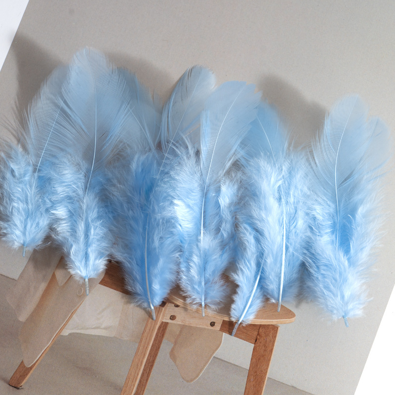 Picture of Colorful Small Feather Turkey Feather DIY Crafts Jewelry Decoration Wave Ball Gift Box DIY Filling Material