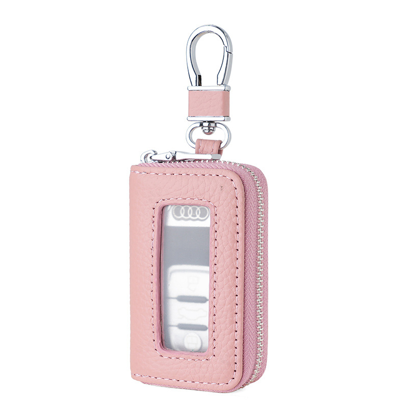 Picture of Cross-border New Real Soft Leather Car Key Case Window PU Leather Car Key Case Japanese and Korean Zipper Multi-color Explosions