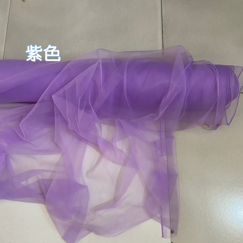 Picture of Cross-Border Tulle Wedding Chair Back Decoration Swiss Tulle Wedding Decoration Bamboo Chair White Tulle Ceiling Mesh Decoration Props