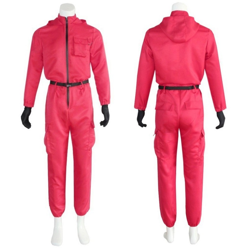 Halloween cosplay jumpsuit red rose red