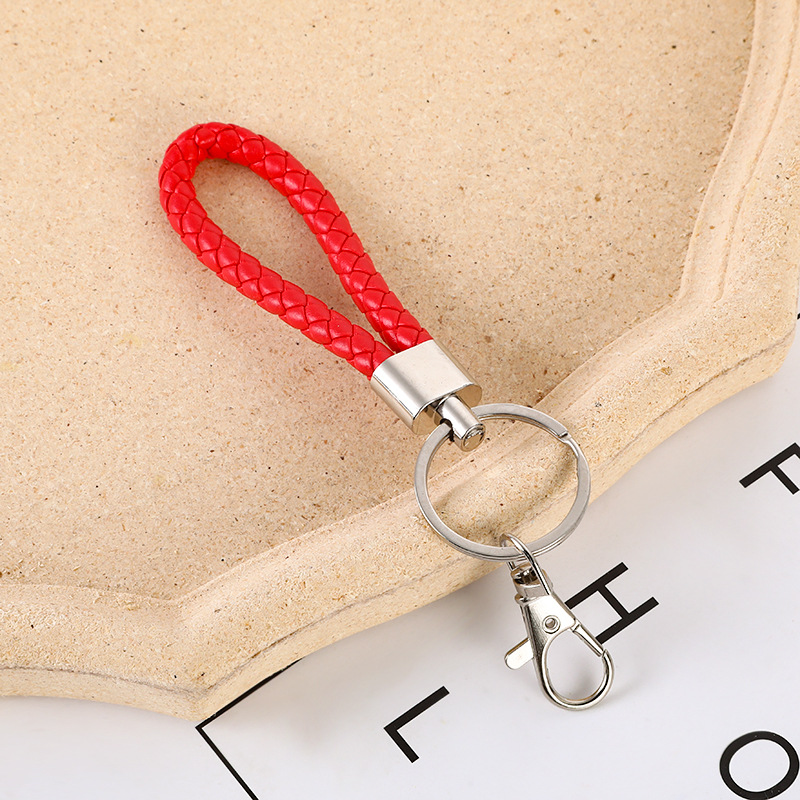 Picture of Carefully Selected Cross-Border Leather Rope Keychain Pendant Car Keychain Pendant Metal Accessories Jewelry Small Gifts Wholesale