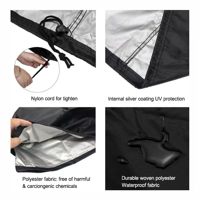 Picture of Cross-Border Hot Selling 190T/210D/300D/420D Outdoor Barbecue Grill Cover Barbecue Machine Cover Sun Protection Cover Bbq Cover