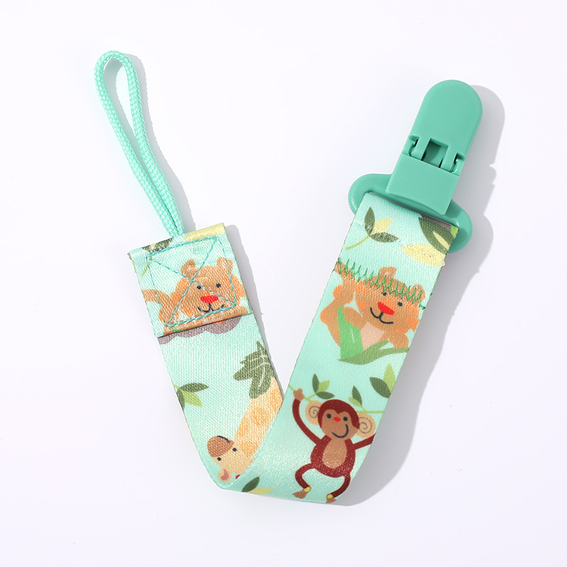 Picture of Factory in stock direct double-sided floral pacifier chain baby toy teether anti-drop chain lanyard baby anti-drop strap