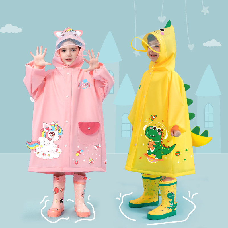 Picture of Children's Raincoat Girls Boys Baby Raincoat Girls Rainproof Clothing Kindergarten Poncho 5 Kidsren 4 Years Old