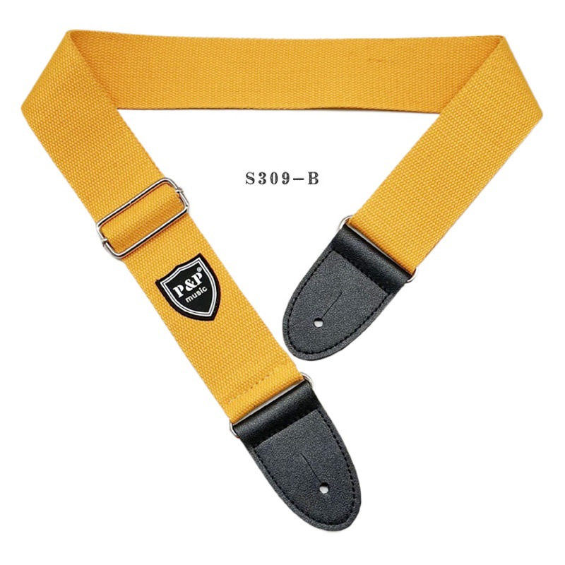 Zansheng Pp Guitar Strap Cotton Purple Yellow Red Green Sky Blue Aqua Blue Folk Guitar Strap