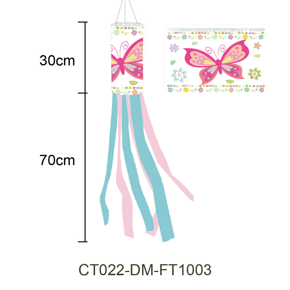 Picture of Carefully Selected Cross-Border Small Fresh Spring Hairdryer Flag Outdoor Weather Bag Party Courtyard Decoration Courtyard Weather Bag