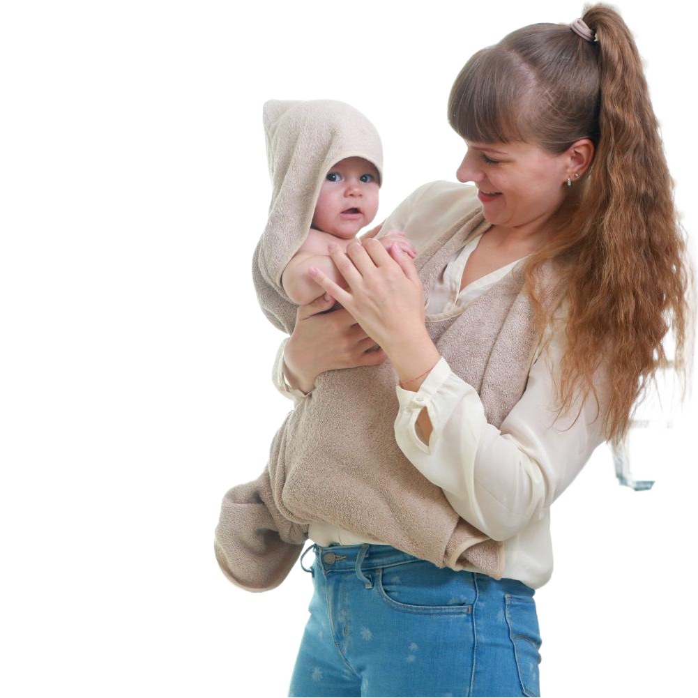 Manufacturer's Formaldehyde-Free Long-Staple Cotton Baby Bath Towel, Wearable Active Printing and Dyeing, Absorbent, Wearable Baby Bath Towel, Can Be Shipped on Behalf of Others