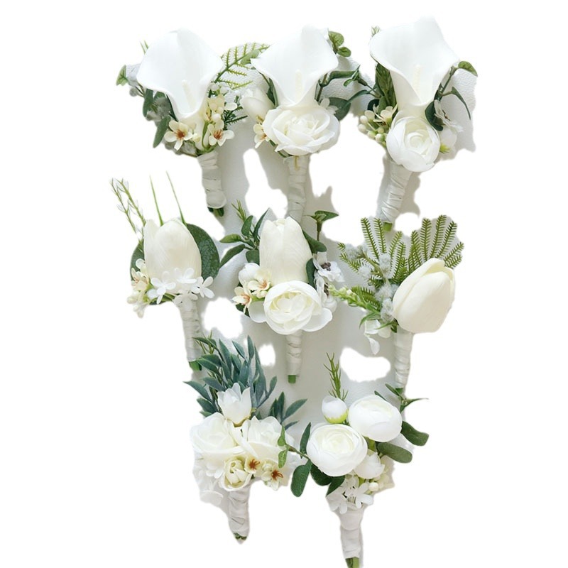 Picture of 237 Western-style business celebration corsage hand flower wedding supplies artificial flower studio photo props White series